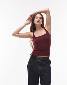 Topshop TOPSHOP Top -Burgundy - 139561365