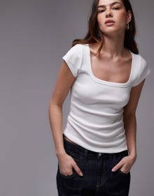 Topshop TOPSHOP T-shirts -White - 139584276