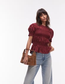 Topshop TOPSHOP T-shirt -Burgundy - 140029720