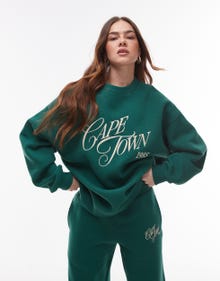 Topshop TOPSHOP Bluza -Dark Green - 140259701