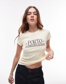 Topshop TOPSHOP T-shirt -Yellow - 140395040