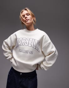 Topshop TOPSHOP Sweatshirt -Cream - 140395949