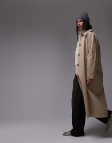 Topshop TOPSHOP Trenchcoat -Stone - 140413959