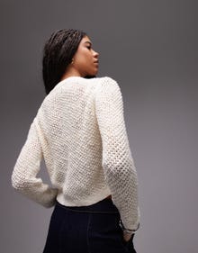 Topshop Topshop knitted stichy cardi -Yellow - 140465267