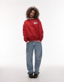 Topshop TOPSHOP Sweatshirt -Red - 140465720