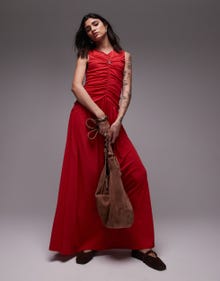 Topshop TOPSHOP Lång klänning -Red - 140828685