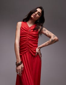 Topshop TOPSHOP Lång klänning -Red - 140828685