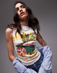 Topshop TOPSHOP Top -Cream - 140828690