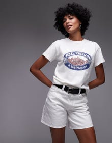 Topshop TOPSHOP Shorts -Ivory - 140987542