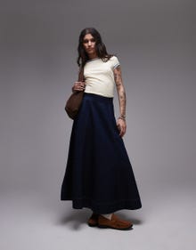 Topshop TOPSHOP Lange rok -MID BLUE - 140988481
