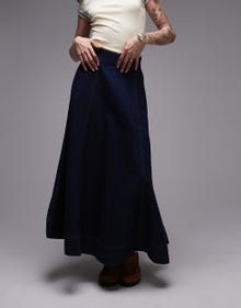 Topshop TOPSHOP Lange rok -MID BLUE - 140988481
