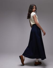 Topshop TOPSHOP Lange rok -MID BLUE - 140988481