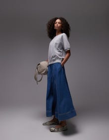 Topshop TOPSHOP Falda larga -Light Blue - 140988482