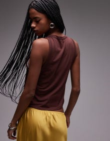 Topshop TOPSHOP Top -Brown - 141036176