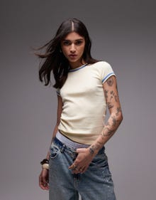 Topshop TOPSHOP T-Shirt -Yellow - 141070757
