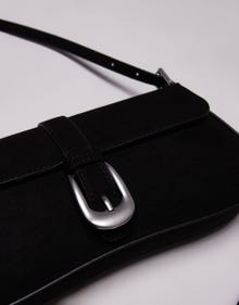 Topshop Topshop Sophia western buckle shoulder bag -Black - 141243345