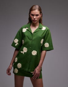 Topshop TOPSHOP Shirt -MID GREEN - 141304275