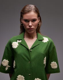 Topshop TOPSHOP Shirt -MID GREEN - 141304275