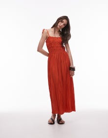 Topshop TOPSHOP Robe midi -Orange - 141503059