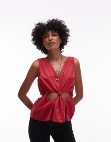 Topshop TOPSHOP Tops -Red - 141615889