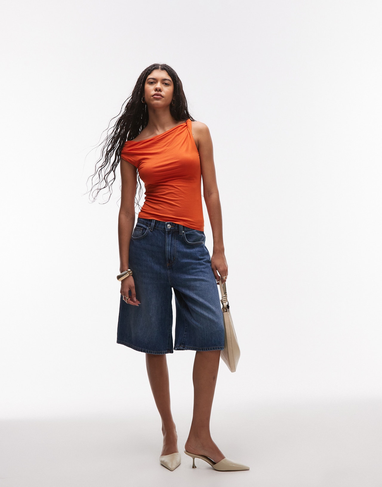 Top con zip da donna arancione | Piazza Italia Top con zip da donna arancione | Piazza Italia