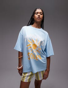 Topshop TOPSHOP Top -Light Blue - 141730813