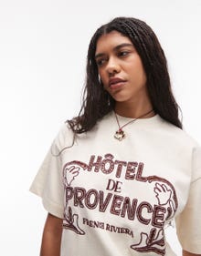 Topshop TOPSHOP T-Shirt -Ivory - 141733283