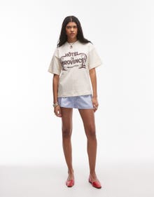Topshop TOPSHOP T-Shirt -Ivory - 141733283