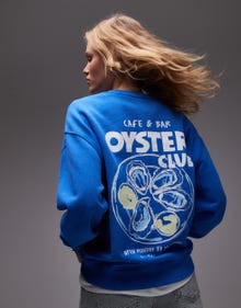 Topshop TOPSHOP Sweatshirt -MID BLUE - 141795549