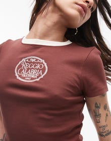 Topshop TOPSHOP T-Shirt -Brown - 141817887