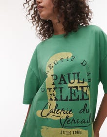 Topshop TOPSHOP T-shirts -MID GREEN - 141912421