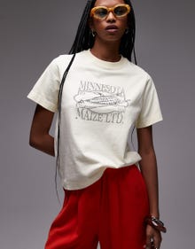 Topshop TOPSHOP T-Shirt -Yellow - 142175727