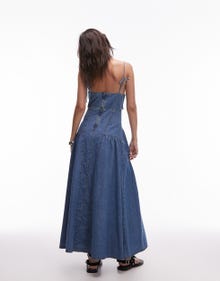 Topshop TOPSHOP Vestito lungo -MID BLUE - 144074955
