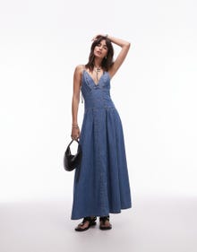 Topshop TOPSHOP Vestito lungo -MID BLUE - 144074955