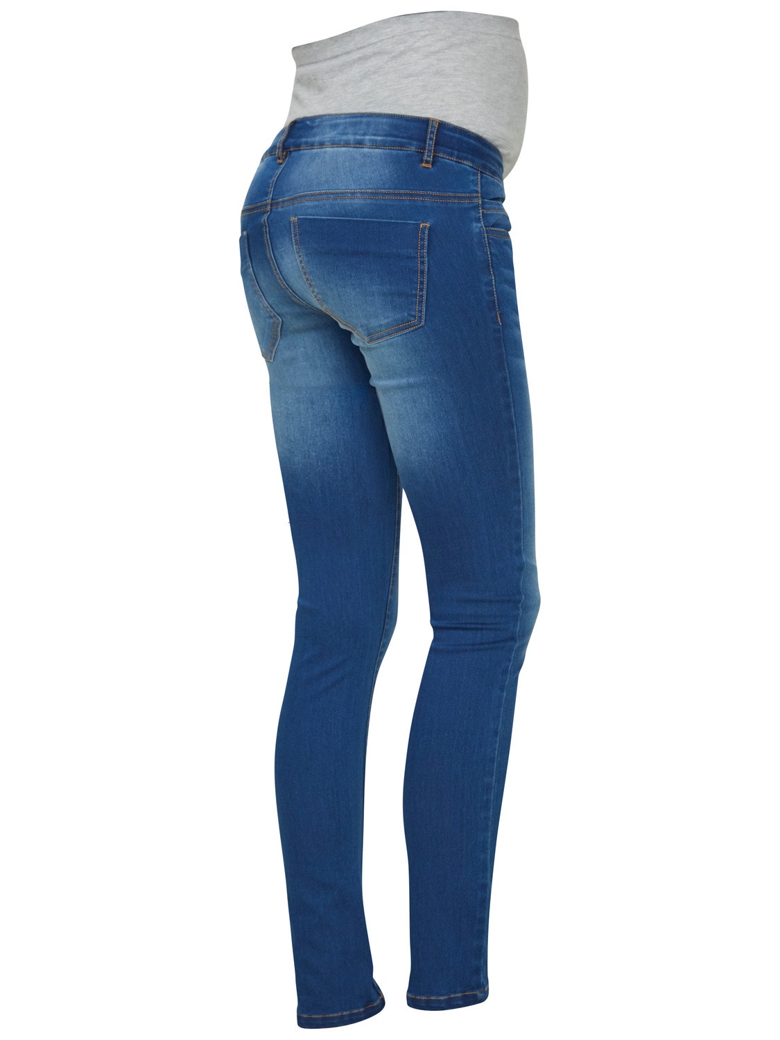 MAMA.LICIOUS Jeans Slim Fit -Medium Blue Denim - 20008294