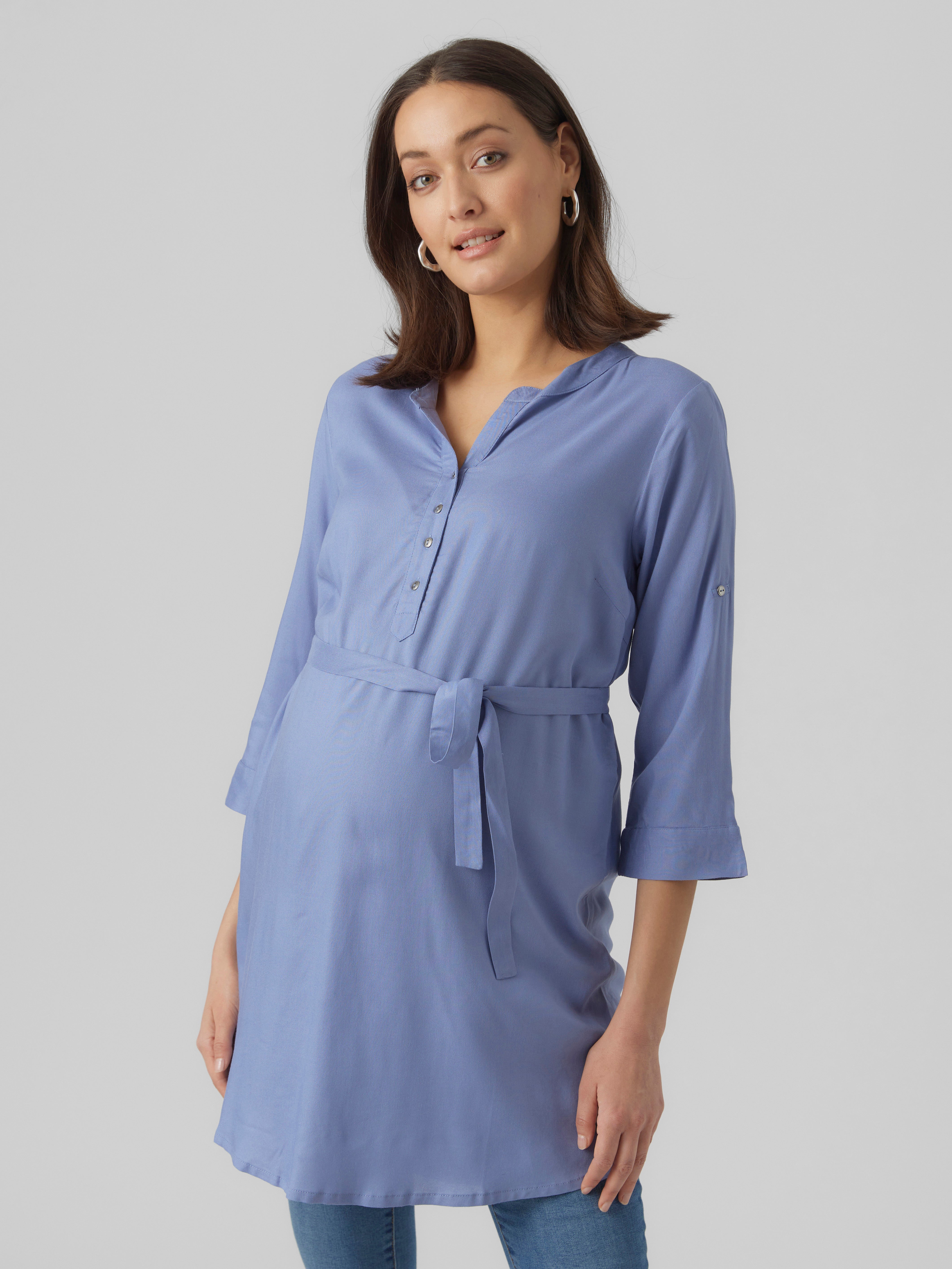 Light Blue Maternity Tops