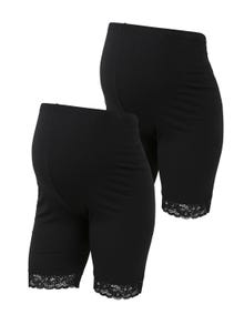 MAMA.LICIOUS Shorts Corte slim -Black - 20011055