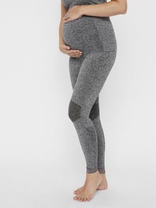 MAMA.LICIOUS Leggings Corte tight -Medium Grey Melange - 20011086