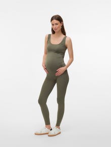 MAMA.LICIOUS Camisetas de tirantes Corte bodycon Cuello en U -Grape Leaf - 20011097
