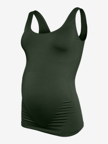 MAMA.LICIOUS Krój bodycon Głęboki okrągły dekolt Koszulka bokserska -Duffel Bag - 20011097