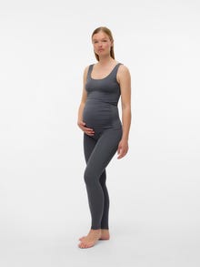 MAMA.LICIOUS Krój bodycon Głęboki okrągły dekolt Koszulka bokserska -Magnet - 20011097