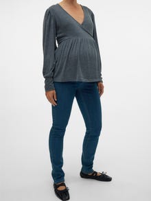 MAMA.LICIOUS Slim fit Farkut -Medium Blue Denim - 20011908