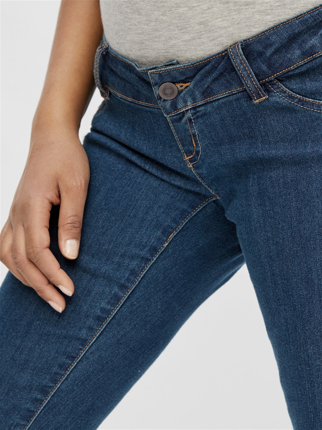 MAMA.LICIOUS Umstands-jeans  -Medium Blue Denim - 20011908