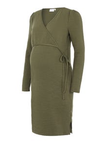 MAMA.LICIOUS MLASIA Maternity Dress -Dusty Olive - 20012670