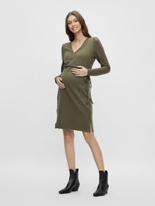 MAMA.LICIOUS MLASIA Maternity Dress -Dusty Olive - 20012670