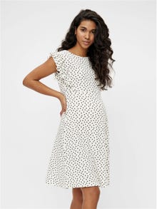 MAMA.LICIOUS MLEVELIN Robe de Maternité -Snow White - 20012877