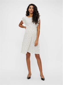 MAMA.LICIOUS MLEVELIN Maternity Dress -Snow White - 20012877