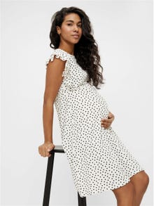 MAMA.LICIOUS MLEVELIN Maternity Dress -Snow White - 20012877