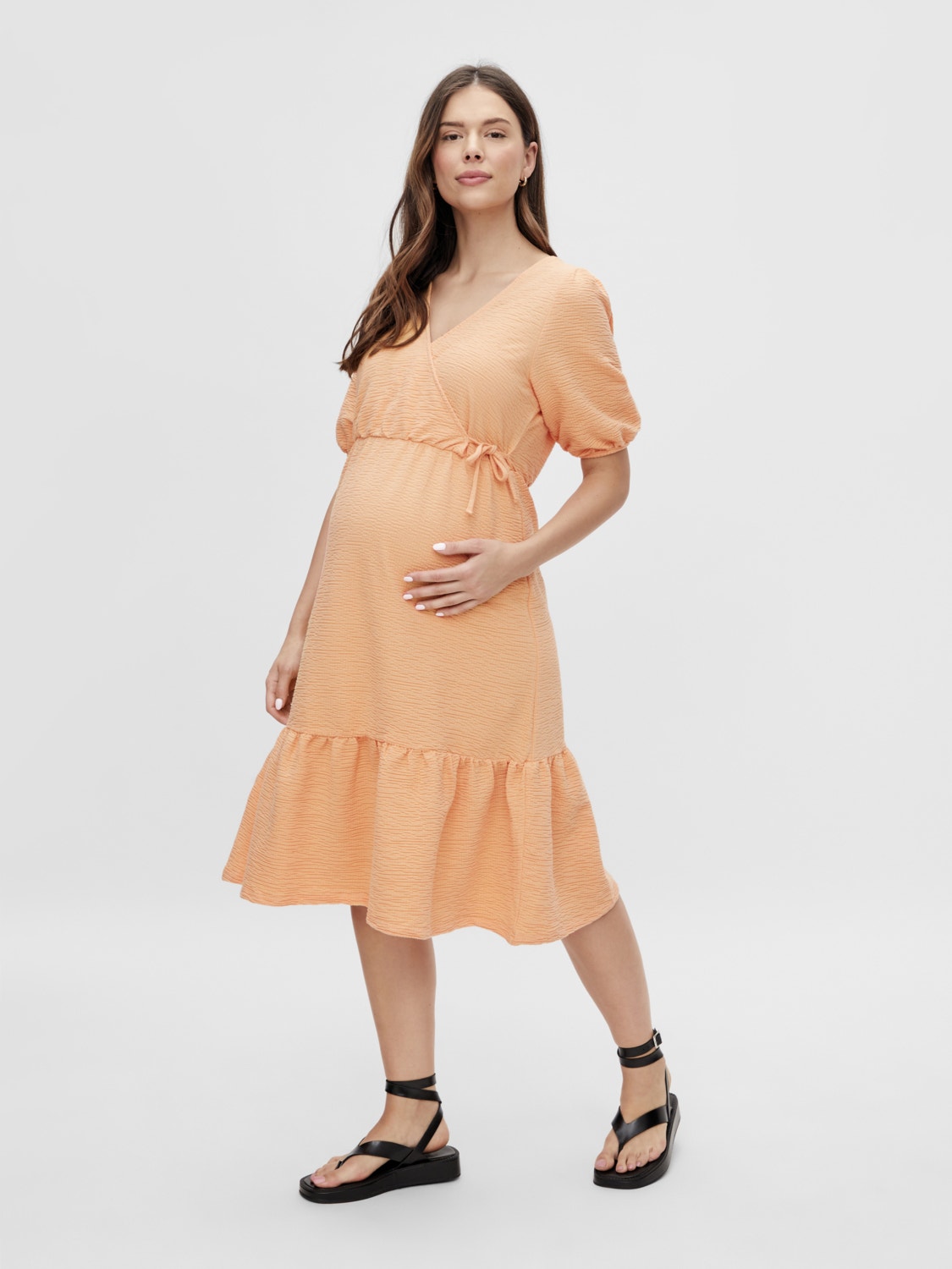 MAMA.LICIOUS Umstands-Kleid -Apricot Cream - 20012905