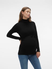 MAMA.LICIOUS Umstands-strickpullover -Black - 20013064